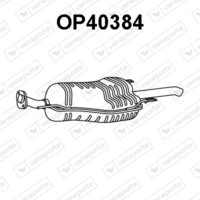 Silenciador, parte traseira Opel Astra F69 ao melhor preço