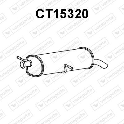 Silenciador, parte traseira Peugeot 307  3A, 3C ao melhor preço
