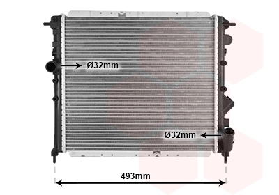 Radiador de esfriamento de motor 7701412013 Renault (RVI)