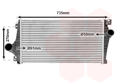 Radiador de intercooler para Chevrolet Epica V250
