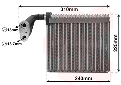Vaporizador de aparelho de ar condicionado para Ford C-Max CB3
