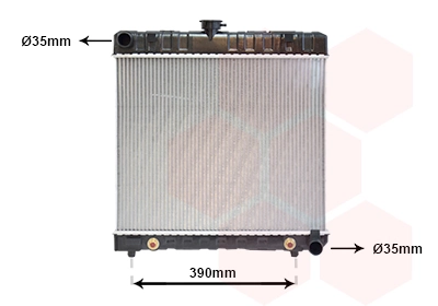  Radiador de esfriamento de motor Mercedes E carrinha (T123) (1977 - 1985) 