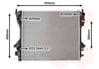 Compre 4R838005BB Jaguar Radiador de esfriamento de motor