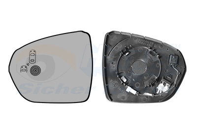 Elemento espelhado do espelho de retrovisão esquerdo General Motors 95525502 preço, a partir de 24,92 USD