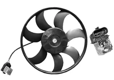 Ventilador elétrico de esfriamento montado (motor + roda de aletas) Polcar 550823U3 preço, a partir de 52,78 USD