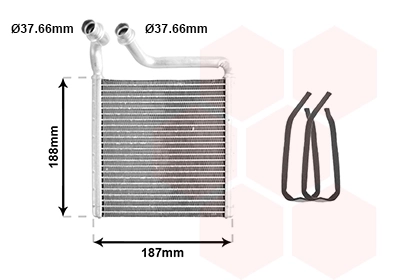 58006416 VAN Wezel Radiador de forno (de aquecedor)