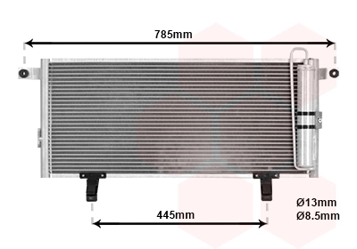 Radiador de aparelho de ar condicionado Mitsubishi Pajero  H60, H70 ao melhor preço