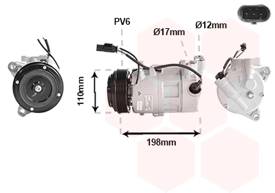 320268 NRF Compressor de aparelho de ar condicionado