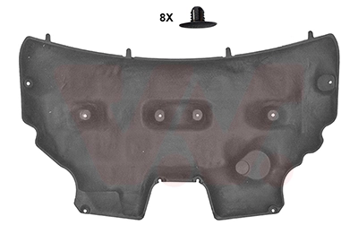 Isolamento de ruído da capota para Ford Fiesta Mk6 CB1