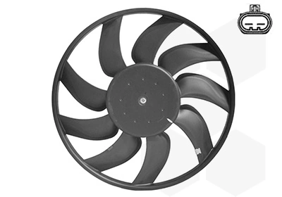  Ventilador elétrico de esfriamento montado (motor + roda de aletas) Opel Vectra C sedan (2002 - 2008) C