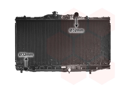 Radiador de esfriamento de motor Toyota Corolla FX E8B