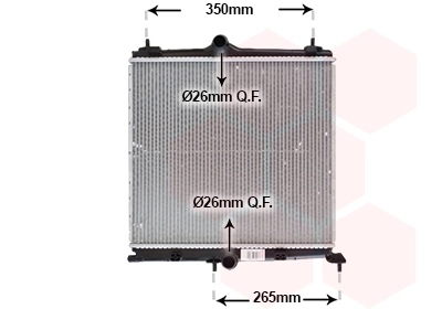 Compre 9825332380 Peugeot/Citroen Radiador de esfriamento de motor