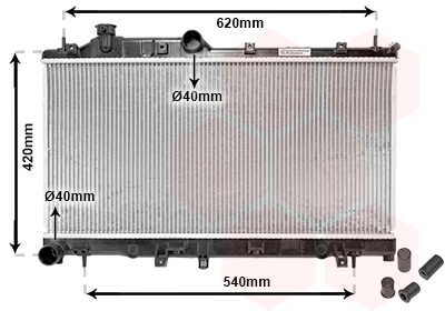  Radiador de esfriamento de motor Subaru Forester III SUV (S12, SH) (2007 - 2012) III