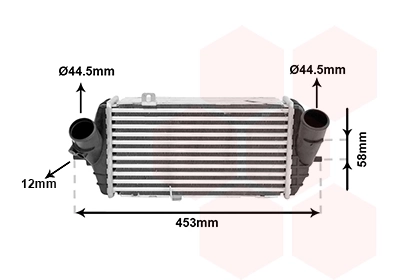 Radiador de intercooler para Hyundai I20 IB, GB