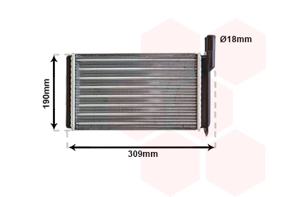 Radiador de forno (de aquecedor) Lada 11028101100 preço, a partir de 20,60 USD