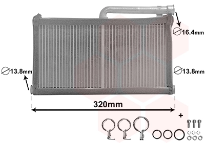 Radiador de forno (de aquecedor) Audi A6  4F2 ao melhor preço