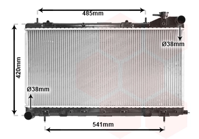 Radiador de esfriamento de motor Subaru Impreza I GF