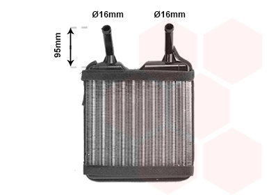 Radiador de forno (de aquecedor) Opel Kadett  35, 36, 45, 46 ao melhor preço