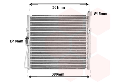 Radiador de aparelho de ar condicionado Honda Civic VI MB ao melhor preço