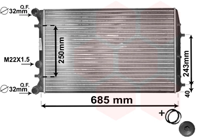 Compre BM850 Magneti Marelli Radiador de esfriamento de motor