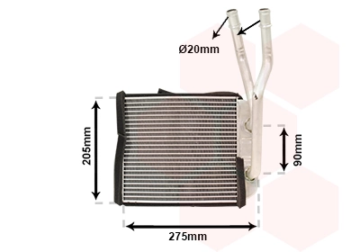 Radiador de forno (de aquecedor) para Audi Q7 4LB