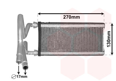 Radiador de forno (de aquecedor) para Lexus IS E2