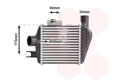 Radiador de intercooler para KIA Sportage JE
