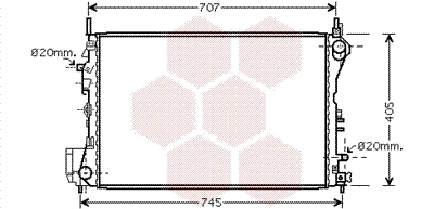 551808A7 Polcar Radiador de esfriamento de motor