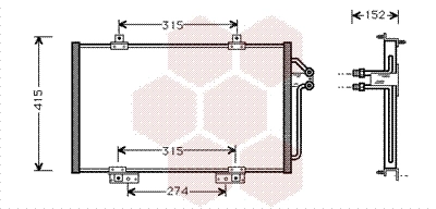 Radiador de aparelho de ar condicionado Renault Espace II J63 ao melhor preço