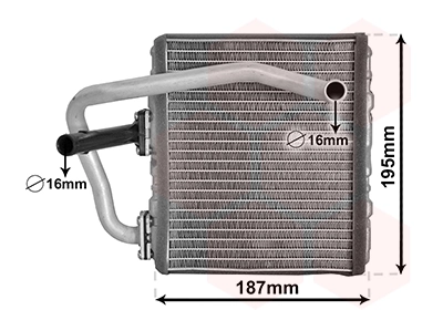 Radiador de forno (de aquecedor) para Subaru Forester I S10, SF