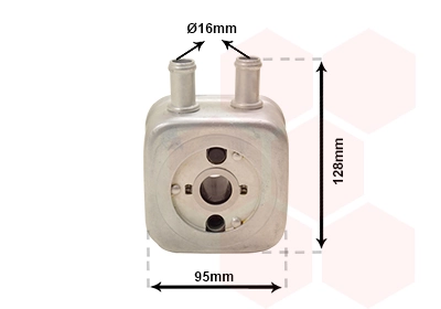 58003148 VAN Wezel Radiador de óleo (frigorífico), debaixo de filtro