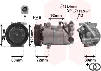4300K489 VAN Wezel Compressor de aparelho de ar condicionado