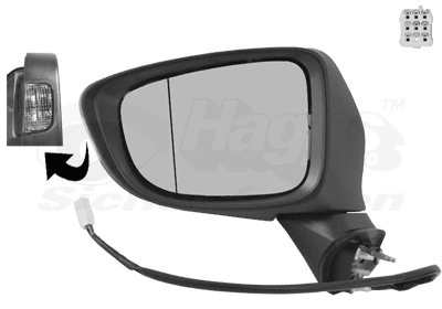 Compre GHR169181A Mazda Espelho de retrovisão esquerdo