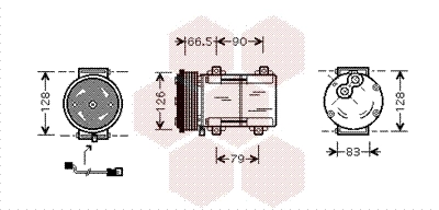 Compressor de aparelho de ar condicionado para Ford Escort AVL