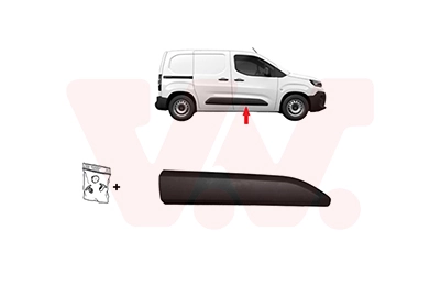 98176962XT Peugeot/Citroen Moldura da porta dianteira direita inferior