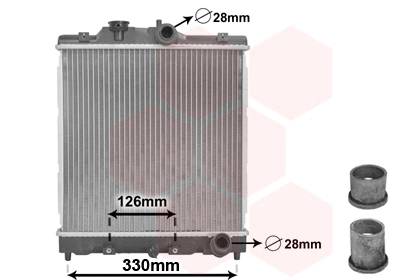  Radiador de esfriamento de motor Honda Civic V hatchback (EG) (1991 - 1995) V