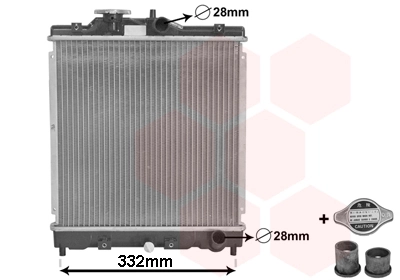 Radiador de esfriamento de motor Honda Civic V EG