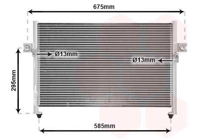 Radiador de aparelho de ar condicionado para Hyundai H100 P