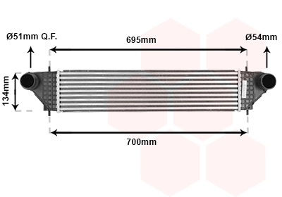 Radiador de intercooler Mitsubishi Outlander III GF, GG