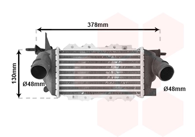 Radiador de intercooler para Opel Vectra 36