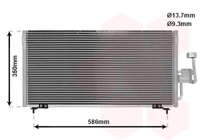 Radiador de aparelho de ar condicionado para Mitsubishi Galant EA