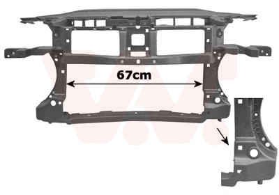 Compre 3L805017 AND Suporte do radiador montado (painel de montagem de fixação das luzes)