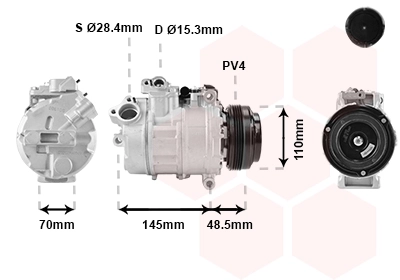 Compressor de aparelho de ar condicionado SKK039 Polcar