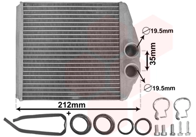 37006354 VAN Wezel Radiador de forno (de aquecedor)