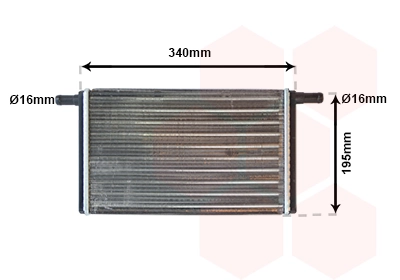 Radiador de forno (de aquecedor) para Volkswagen LT 281-363