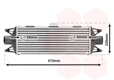 Radiador de intercooler para Iveco Daily 