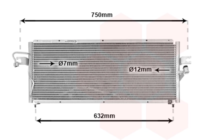  Radiador de aparelho de ar condicionado Nissan Almera I hatchback (N15) (1995 - 2000) I