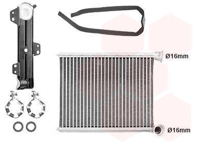 43016700 VAN Wezel Radiador de forno (de aquecedor)