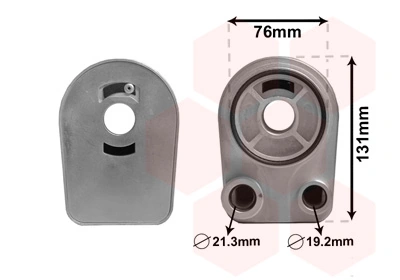 43003607 VAN Wezel Radiador de óleo (frigorífico), debaixo de filtro
