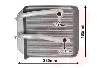 Radiador de forno (de aquecedor) para Mitsubishi L 200 III K60, K70